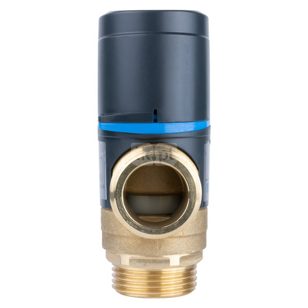 Zawór regulacyjny termostatyczny do wody ciepłej AFRISO ATM 563 ze śrubunkami mosiądz GZ 1'', DN 20, zakres temp. 35-60'C, Kvs 2.5 m3/h, maksymalna temperatura 90'C, maksymane ciśnienie 10 bar
