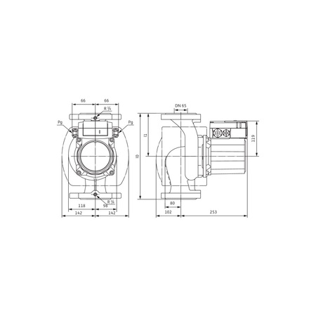 Pompa obiegowa WILO TOP-Z 65/10 DM PN6/10 RG, 2900 obr/min 3 x 400 V 50 Hz, PN 10/10bar