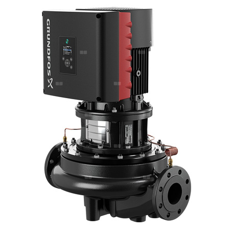 Pompa obiegowa GRUNDFOS TPE 100-130/4 typu in-line z silnikiem znormalizowanym 50/60 Hz, moc silnika 4kW 7.42 A PN 16 1455 obr/min