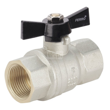 Zawór kulowy FERRO HERKULES 3/4'' GW, uchwyt: motylek