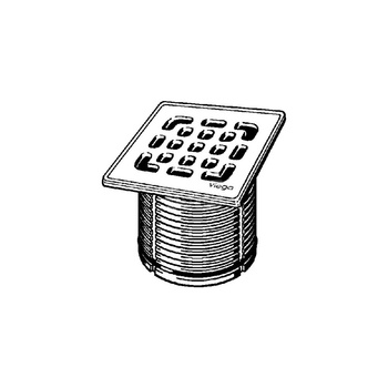 Kratka VIEGA 49342 kwadratowa ze stalowai nierdzewnej 100x100mm do wpustu