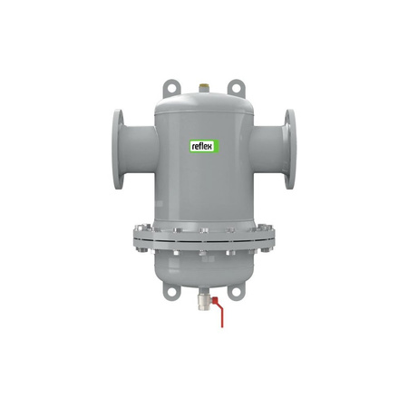 Separator mikropęcherzy REFLEX D 100 R, 10 bar / 110'C, DN100/PN16, z kołnierzem rewizyjnym, kolor: szary