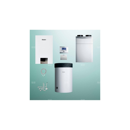 Pakiet - Kocioł gazowy jednofunkcyjny VAILLANT ecoTEC exclusive VC 20CS/1-7 kondensacyjny wiszący 2.8 - 21 kW + RegulatorsensoCOMFORT 720 + RekuperatorrecoVAIR 360/4E + Zasobnik c.w.uVIH R 120/6 M