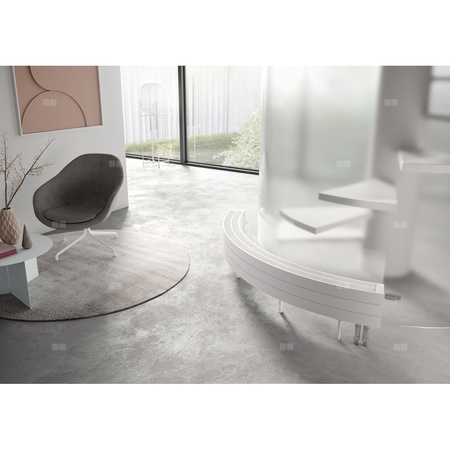 Konwektor Kermi V-Konvektor Typ32 BH280x133x3800mm QN5179, weiß, 6 bar, m. Abd., Vent. re