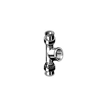 Trójnik VIEGA 6717 stal nierdzewna 40 mm x 1'' x 40 mm (mz x gw x mz)
