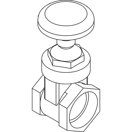 Zasuwa odcinająca brąz, przył. 2'' dł.180mm szer.80mm WILO