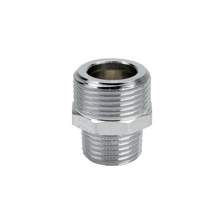 Nypel przejściowy VIEGA 3247 jednoczęściowy, brąz (chromowanie) / brąz, 3/8'' x 3/4'' (gz x gz)