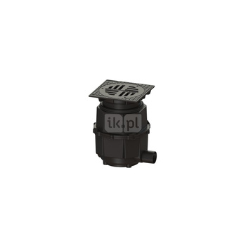 Wpust podwórzowy DN 100, z syfonem, ruszt kl.D, system 400