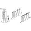 Ściana grzewcza Kermi Heizwand HHN Typ20 BH490x72x5600mm QN4704, weiß, 6bar, m. Abd, AB 12