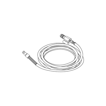 Wąż pomiarowy z zaworem odcinającym niebieskim