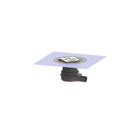 Wpust Ultraflat 79 DN 50 z nasadką Variofix z rusztem szczelinowym 