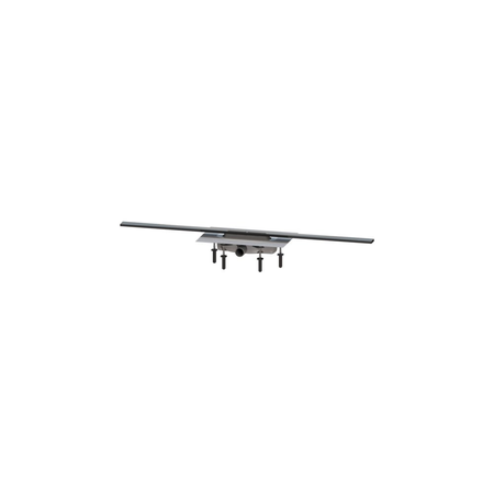 Linearis Infinity 60 z Mechanicznym syfonem Megastop Szczotkowana powierzchnia - czarna, 1100 mm