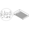 Konwektor Kermi V-Kon S Typ55 BH210x316x1700mm QN4032, weiß, 6 bar, m. Abd., Vent. re
