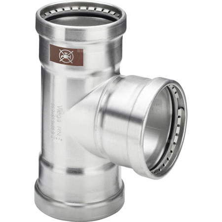 Trójnik VIEGA 1718XL stal szlachetna 108 mm x 88.9 mm x 108 mm (mw x mw x mw)