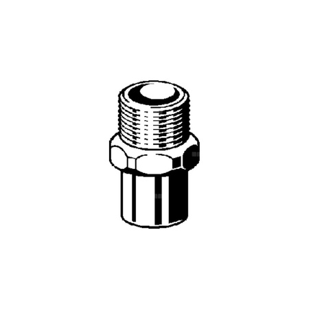 Złącze przejściowe VIEGA 94243G jednoczęściowy, brąz / brąz, 3/4'' x 22 mm (lw x gz), 32 mm