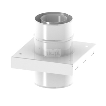 Płyta fundamentowa dla wsporników pośrednich z uszczelką JEREMIAS TWIN07 stal nierdzewna fi 100/150 mm