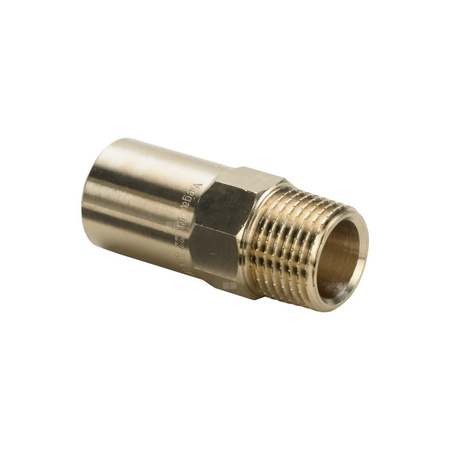 Element wsuwany Sanpress VIEGA 22111 jednoczęściowy, brąz / brąz, 22 mm, 1/2'' (kw x gz), 53 mm