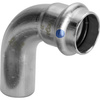 Łuk 90' VIEGA 23161LF, stal nierdzewna / stal nierdzewna, 22 mm (mz x kw)