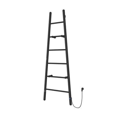 Grzejnik elektryczny (suszarka) INSTAL-PROJEKT ESCADA ELECTRO, wym. 1600/600 mm, kolor czarny mat,  moc 170 W