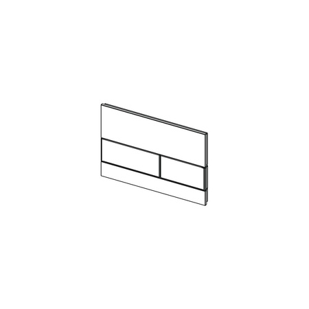 Przycisk spłukujący do stelaża (Mechaniczny) TECE square szkło, kolor biały