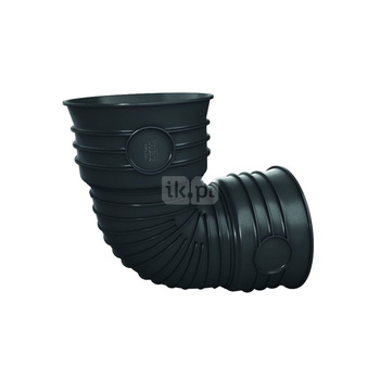 Kolano 90' MAGNAPLAST MAGNACOR MCB, PP (czarny), DN 200 (wz x ww), do kanalizacji