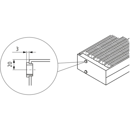 Konwektor Kermi V-Konvektor Typ22 BH210x122x5200mm QN5080, weiß, 6 bar, m. Abd., Vent. re