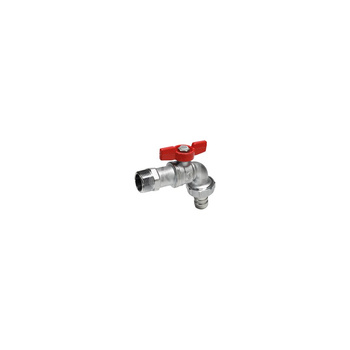 Zawór wodny GIACOMINI R620 (czerwony) GZ 1/2'' x przyłącze do węża 15mm