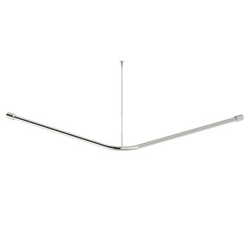 Drążek do zasłony prysznicowej Koło Lehnen Concept Pro, wygięty, L150cm, stal nierdzewna gładka