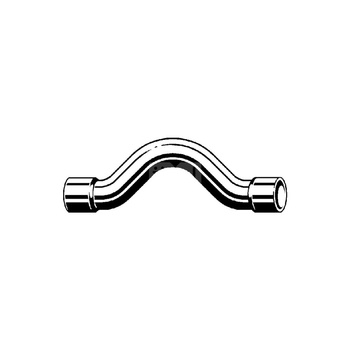 Łuk VIEGA 95085 jednoczęściowy, miedź / miedź, 22 mm, 18 mm x 22 mm x 18 mm (lw x gw), 147 mm, (głębokość: 128 mm) z uszczelką