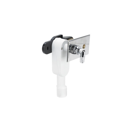 Syfon przeznaczenie: wbudowanie w ścianę, wąż odprowadzający wodę z pralki lub zmywarki do naczyń, tworzywo sztuczne, nr wzoru 5635.3 DN: 40/50