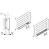 Ściana grzewcza Kermi Heizwand HHN Typ20 BH560x72x4600mm QN4296, weiß, 6bar, o. Abd, AB 12