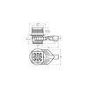 Wpust VIEGA 491411 z 1 przyłączem DN 50, odpływ pionowy, kratka 150x150mm stal