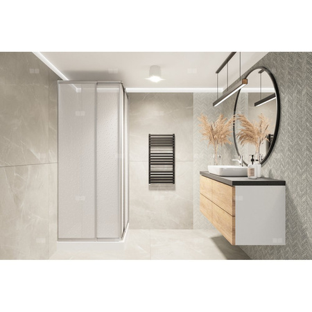 Variabel kabina prysznicowa biały / szyba polistyrenowa 900 mm / 1800 mm