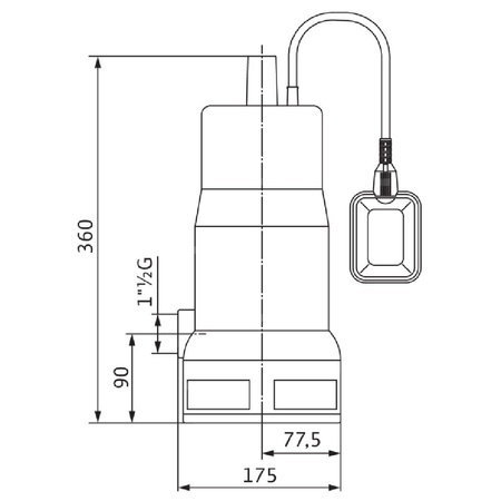 Pompa zanurzeniowa do ścieków WILO Initial Drain 16-11 PP 1 x  230 V, moc 2.1 W 50 Hz