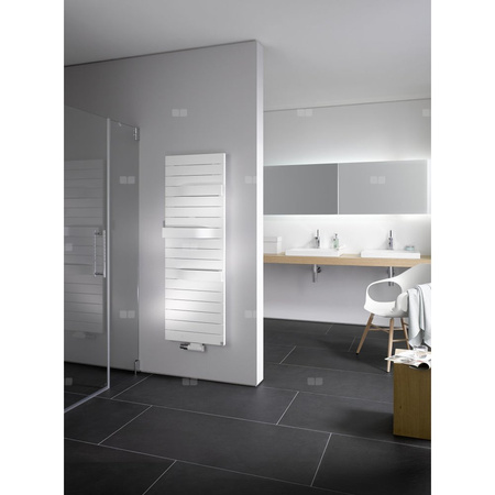 Kermi TABEO 1437x101x750mm QN 1047, RAL9016, Podłączenie środkowe