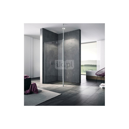 Kermi Walk-In XB WDR 1800x 2000 BV: 1780-1800 srebro wysoki połysk, szkło ESG przezroczyste z Clean