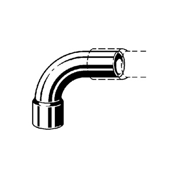 Łuk 90' VIEGA 95001A jednoczęściowy, Cu / Cu, 8 mm (lw x gz), (głębokość: 10 mm)