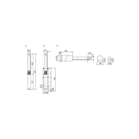 Pompa głębinowa 1-fazowa WILO Sub TWU 3-0115 1F częstotliwość 50 Hz, moc 0.37 kW 3.75 A, prędkość obrotowa 2800 obr/min