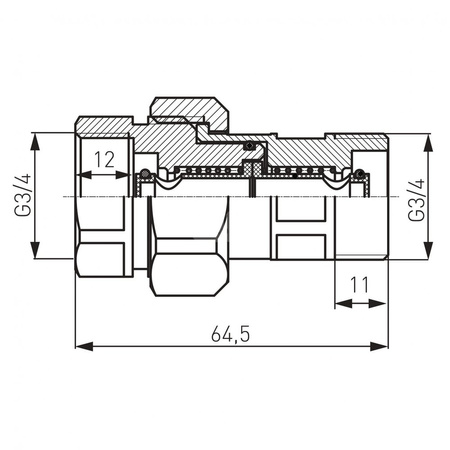 Szybkozłącze 3/4" do naczynia przeponowego