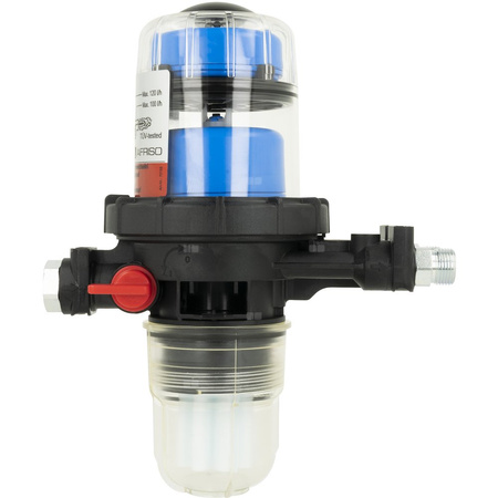 Filtr olejowy AFRISO FloCo-Top-1C Si zintegrowany z odpowietrznikiem fi 3/8'' x 3/8'' GW x GZ, z wkładem plastikowym, maks. przepływ 100 l/h