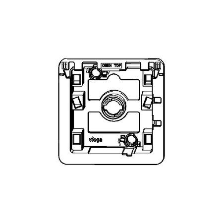 Ramka podstawowa VIEGA 858024 do pisuaru tworzywo sztuczne