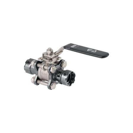 Zawór kulowy VIEGA 42758 stal nierdzewna, PN16 1 1/4'' zz x zz, uchwyt: dźwignia