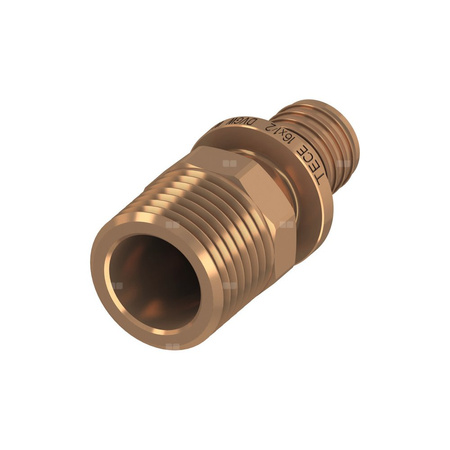 Nypel przejściowy TECE flex, brąz, 20 mm x 1/2'' (zz x GZ)