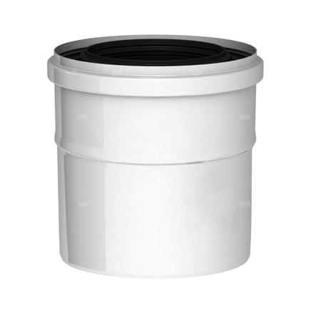 Złączka krócca kotła fi100/150mm biała