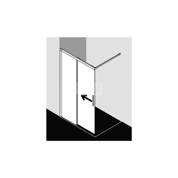 Kermi Drz. przesuw. NICA J2R 1800x 2000 1775-1800 SWS SR Opaco Clean