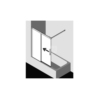 Kermi Drzwi przes. Nica H2L 1000x 1500 975-1000 SWS SR Opaco Clean