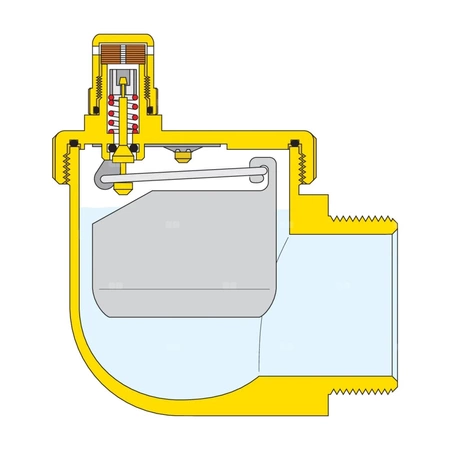AERCAL - Odpowietrznik automatyczny do grzejników 3/4" GZ