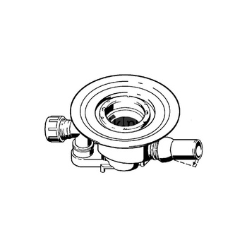 Advantix-odpływ łazienkowy nie występuje: nasadka, nr wzoru 4921.65 DN: 50 odpływ poziomy