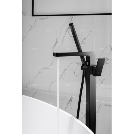 Bateria wannowa stojąca KFA Armatura LOGON, kolor czarny