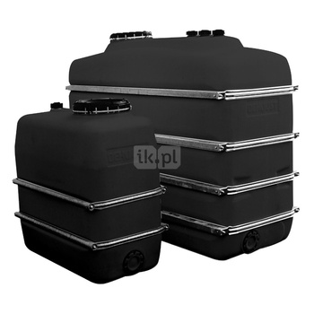 BWT Zbiornik magazynowy czarny z PE 1500 l - [wymagany kołnierz gwint 2" z uszczelką do zbiornika PE]